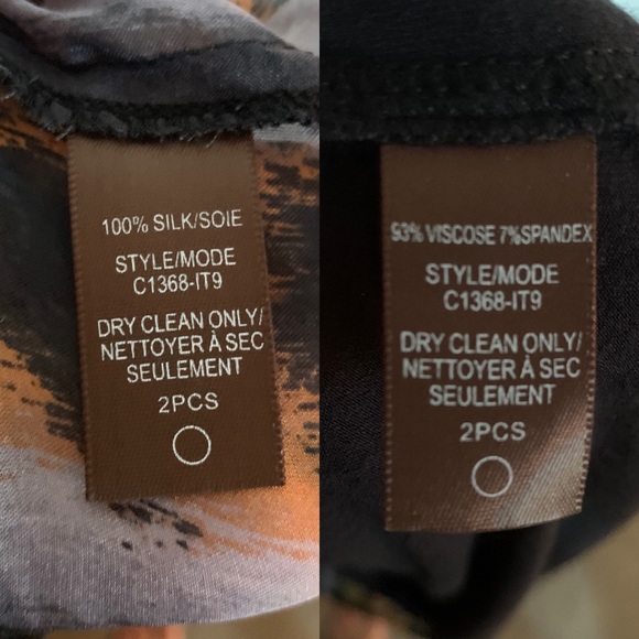 Charlie Jade Abstract Multi-Color Silk Maxi Dress - Picture 16 of 16